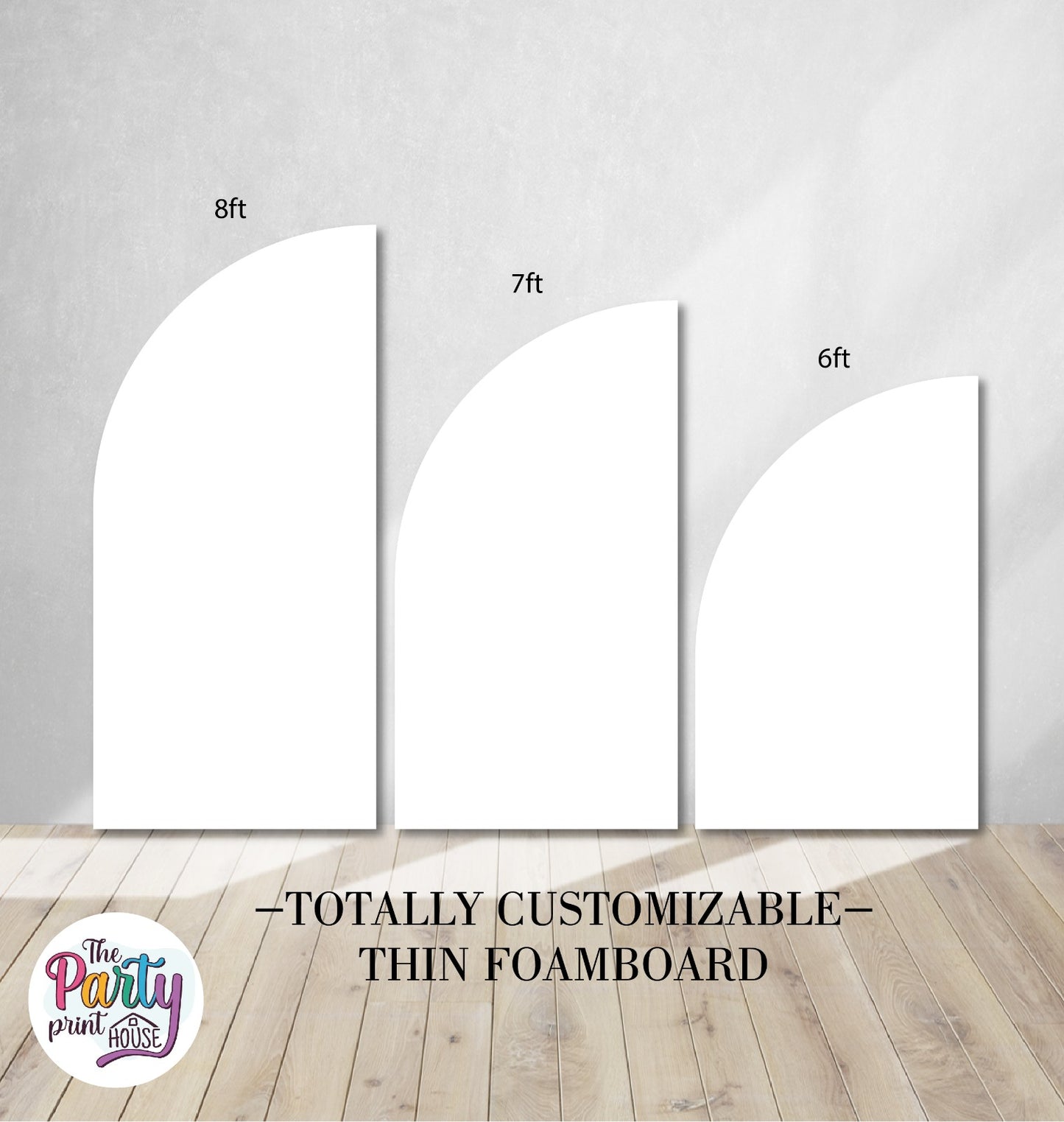 ✨ 💫Totally Customizable Thin Foamboard Arches