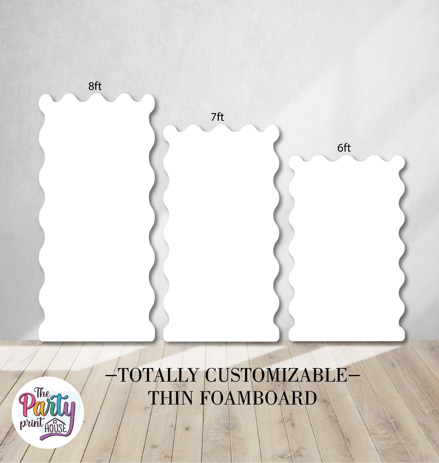 ✨💫Totally Customizable Thin Foamboard Wavy Panels