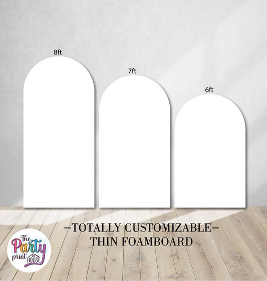 Totally Customizable Arched Backdrops – Thin Foamboard