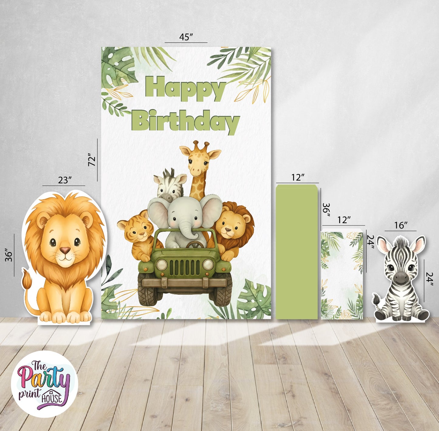 π¦ Safari Birthday Foamboard Party Set #3 πΏπ