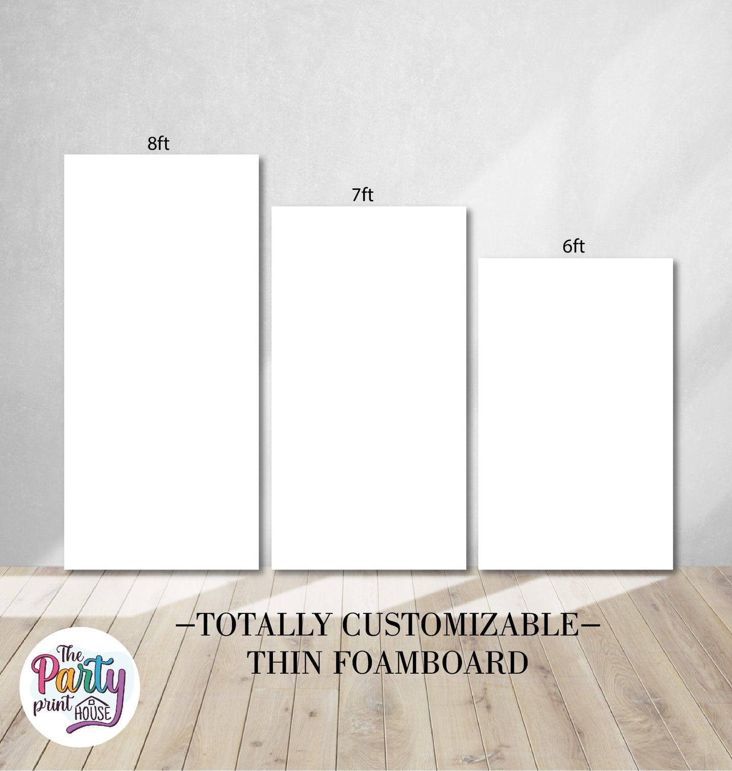 ✨⭐Totally Customizable Rectangular Backdrops – Thin Foamboard