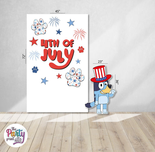 🇺🇸 Bluey 4th of July Party Set – Set #1 🎆