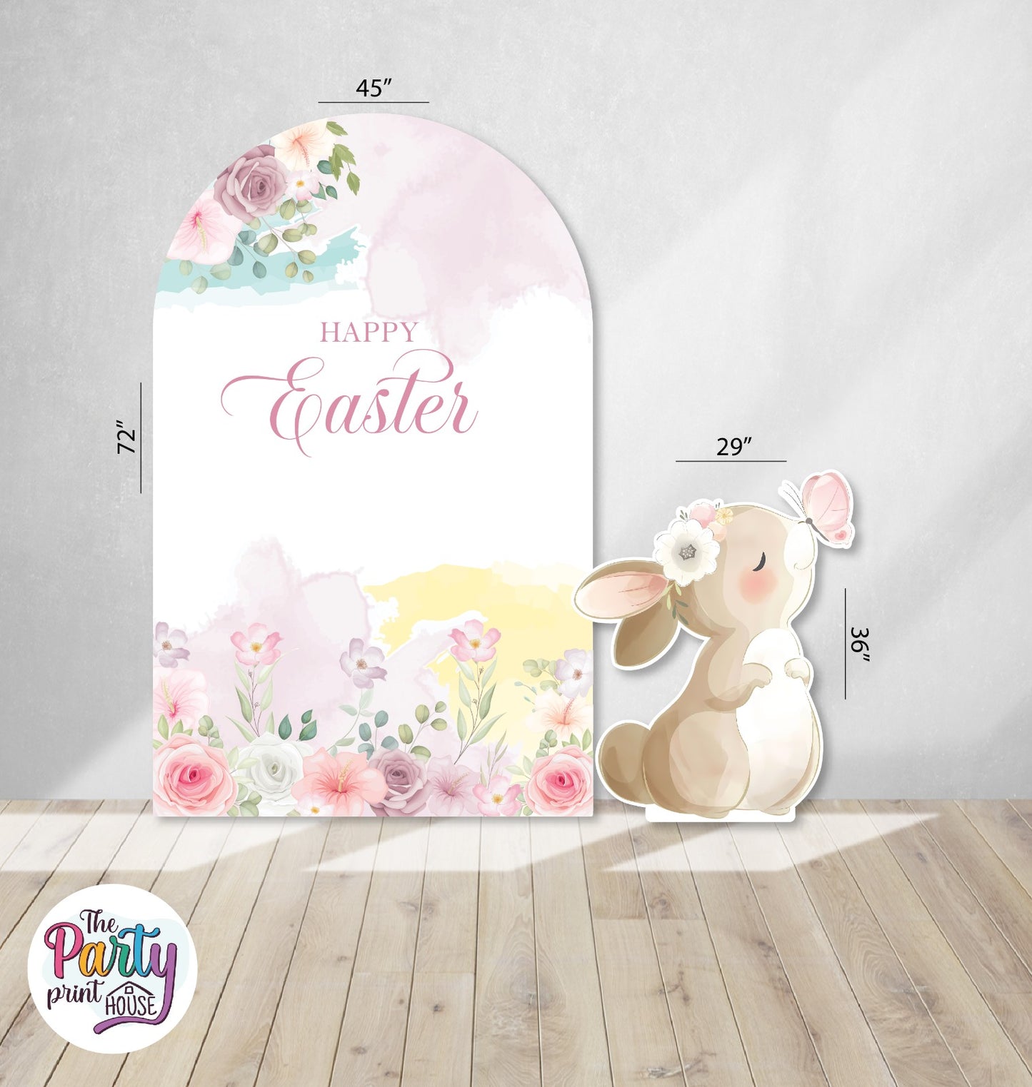 🌸🐰 Easter Foamboard Set – Pastel Spring Backdrop