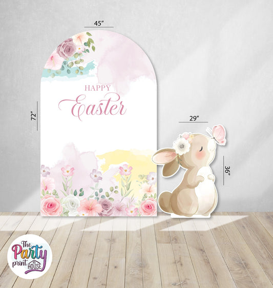 🌸🐰 Easter Foamboard Set – Pastel Spring Backdrop