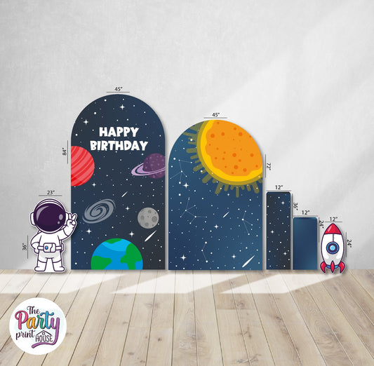 🚀 Space Birthday Party Set – Set #3 👨🚀🌎